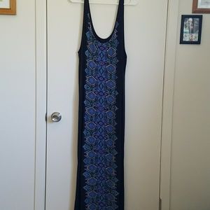 Tribal print maxi dress